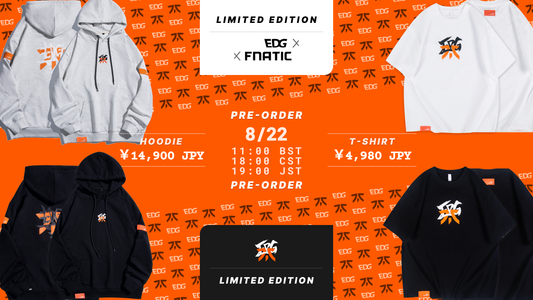 EDG × FNATIC コラボアパレルの取り扱いを開始
